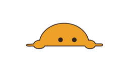 ShiftNight mascot, peeking expression