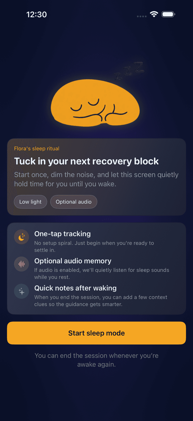 ShiftNight sleep mode screen
