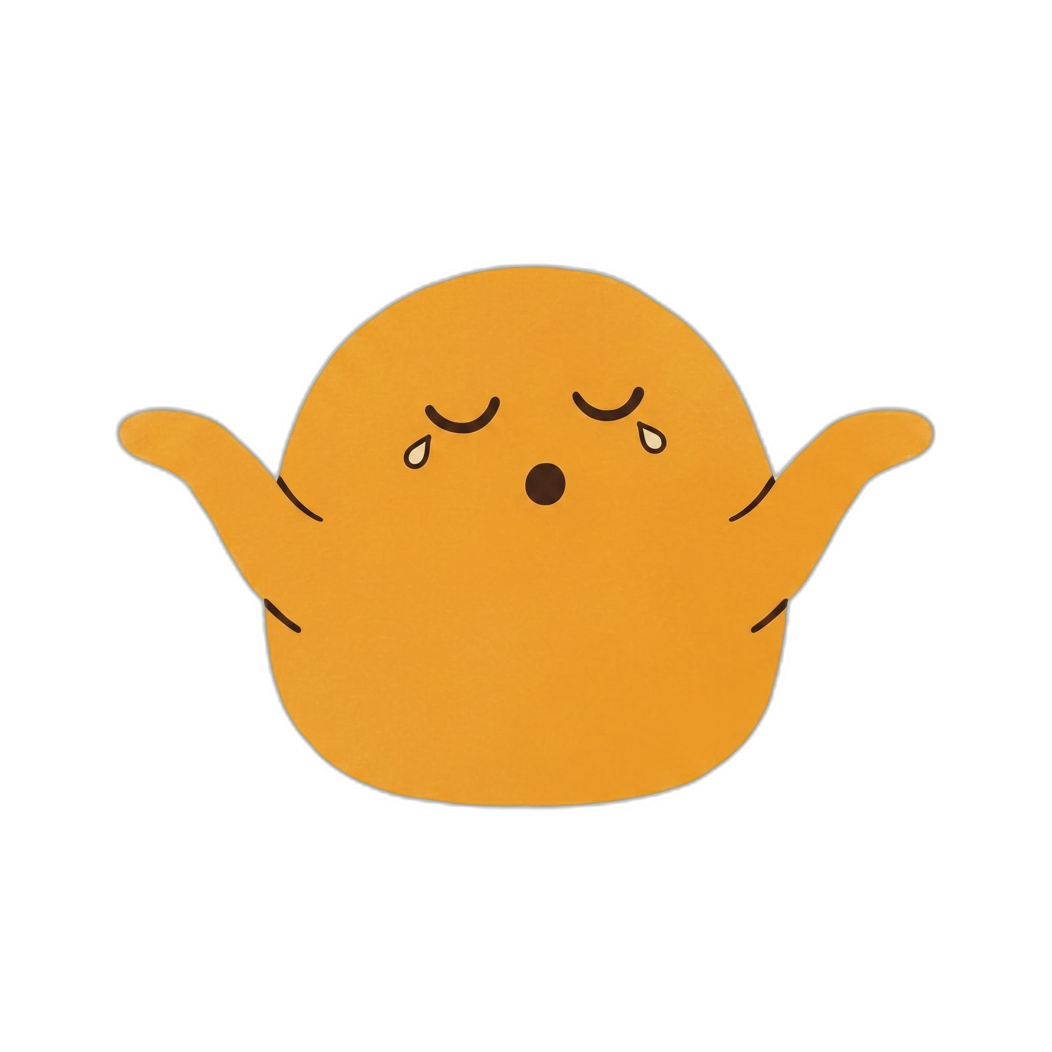 Overwhelmed mascot empathizing with exhausted shift workers
